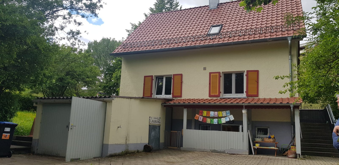 Gebäude der Kleinkindgruppe Sausewind in der Hermann-Ehlers-Straße in Reutlingen